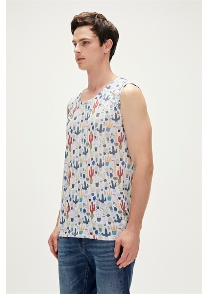 Areole Tank-Top Beyaz