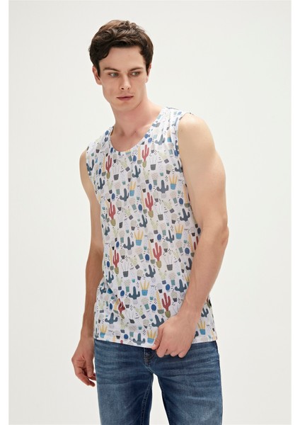 Areole Tank-Top Beyaz