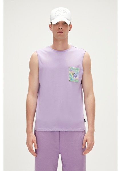 Monstera Tank-Top Lavanta