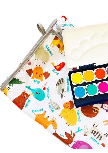 Zoo, 145X210CM Yemek, Beslenme, Ek Gıdaya Geçişte, Sıvı Geçirmeyen, Yıkanabilir, Ekstra Geniş Örtü