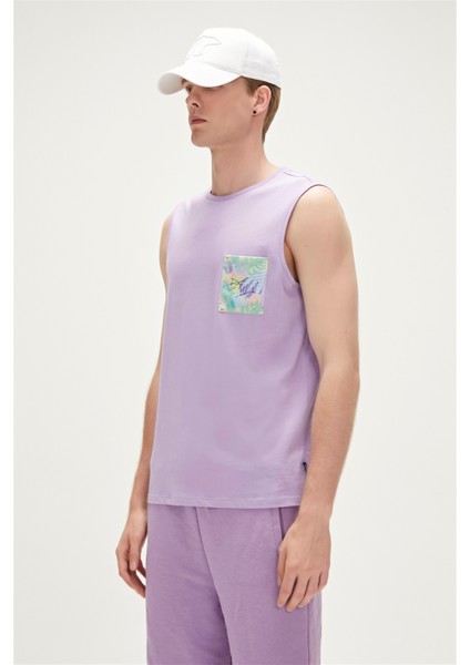 Monstera Tank-Top Lavanta