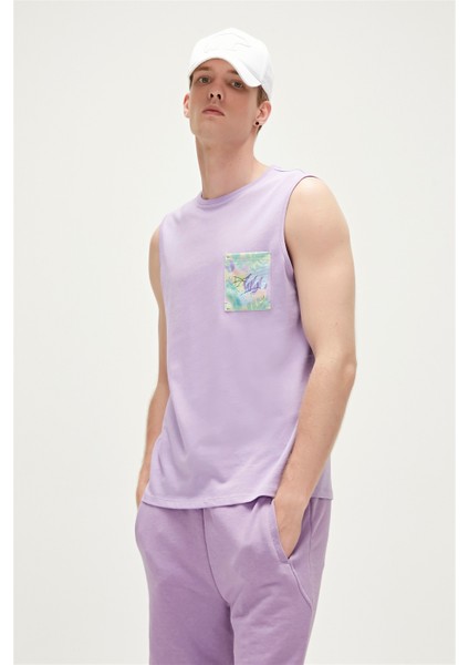 Monstera Tank-Top Lavanta