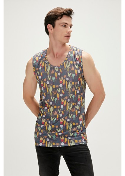 AREOLE TANK-TOP YEŞİL Erkek Atlet 23.01.23.008-C02 fırsatları