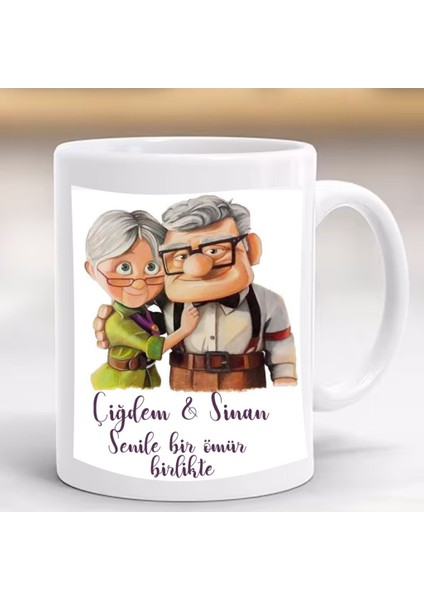 Sevgililer Günü Yaşlı Çift lik Kupa Bardak