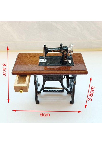 2pcs Minyatür Dikiş Makinesi Fotoğrafçılığı, Dekor Için Bebek Ev Dekorasyonu (Yurt Dışından)