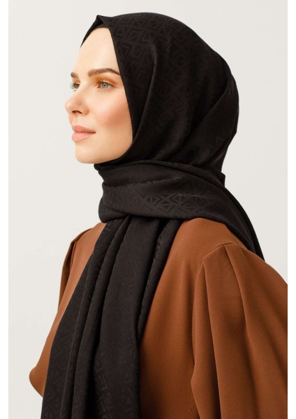 Pamuk Jakarlı Küçük Kare Desen Şal modelleri