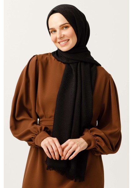 Pamuk Jakarlı Küçük Kare Desen Şal fırsatları