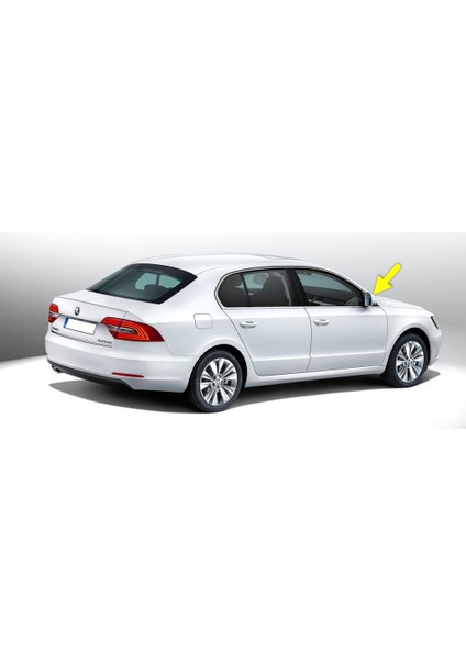 Skoda Superb 2014-2015 Sağ Dış Dikiz Aynası Kapağı 3T0857538