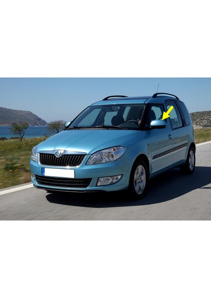 Skoda Roomster 2006-2015 Sol Dış Dikiz Aynası Kapağı 5J0857537A