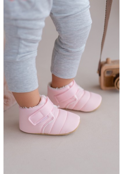 Paraşüt Kumaş Kürklü Anne Terlik ve Bebek Panduf (Terlik ve Panduf Ayrı SATILMAKTADIR.)-PEMBE/PINK-T-1007 fiyatları