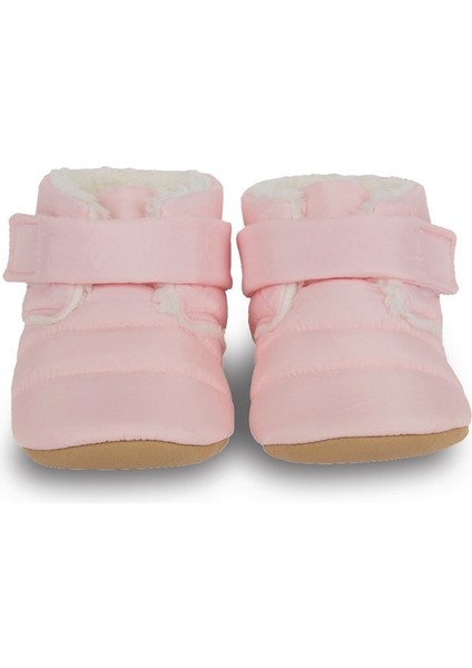 Paraşüt Kumaş Kürklü Anne Terlik ve Bebek Panduf (Terlik ve Panduf Ayrı SATILMAKTADIR.)-PEMBE/PINK-T-1007 modelleri