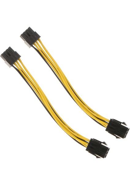 2parça 6 Pin To Adaptör Bağlantı Kablosu Parçaı-E Kart Bakır 18.2cm (Yurt Dışından)