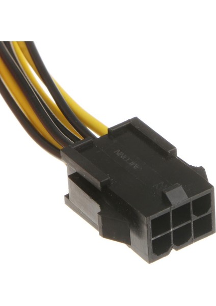 2parça 6 Pin To Adaptör Bağlantı Kablosu Parçaı-E Kart Bakır 18.2cm (Yurt Dışından)