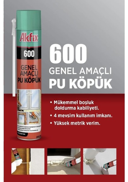 600 Pu Pipetli Köpük 600 gr fiyatları