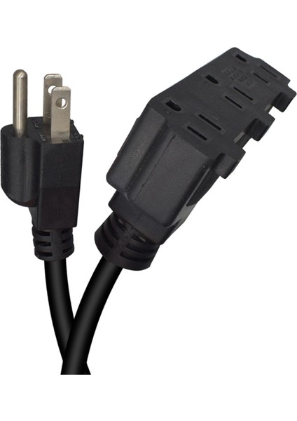 3 Pin 5-15P Ila 5-15 Kablo Esnek 3 Outlet Dış Isı Direnc (Yurt Dışından)