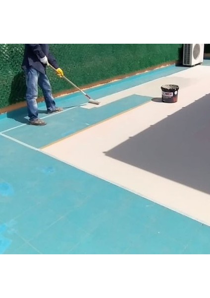 M1 Güçlü Elastomerik Su Yalıtım Kaplaması Kiremit Rengi 3,5 Lt