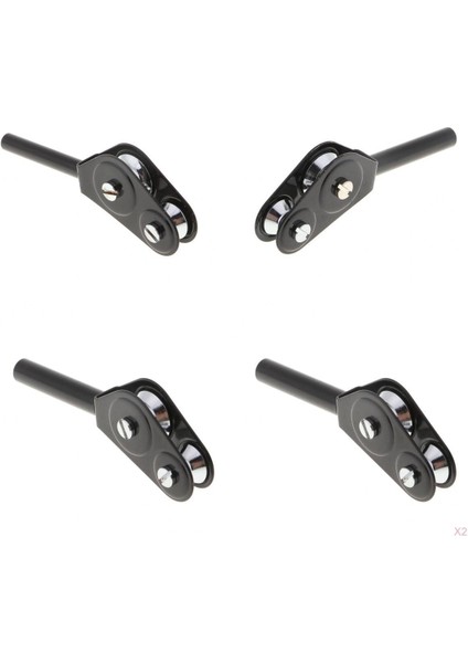 5x Balıkçılık Çubuğu Çift Kılavuz Deniz Teknesi Balıkçılık Aksesuar (Yurt Dışından)