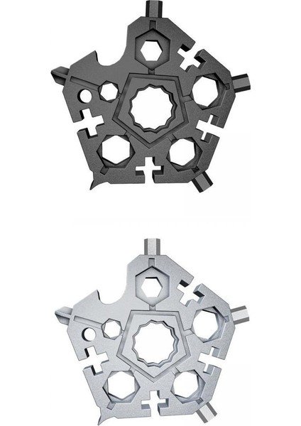 Açık Hava Hediyesi Için 2x Mini Çok Amaçlı Anahtar Kar Tanesi Şekli Evrensel (Yurt Dışından)
