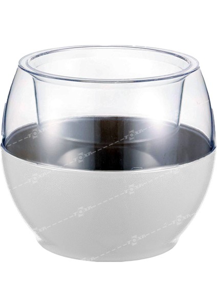Buule Orkide Saksısı Beyaz 2 Litre 17CM Drenajlı Yuvarlak Kristal Plastik Tasarım Saksı Bl-By modelleri