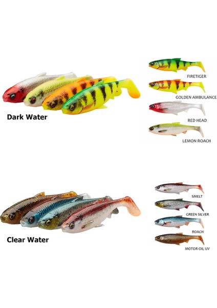 3D River Roach 8 cm 5 gr 4 Adet Silikon Yem