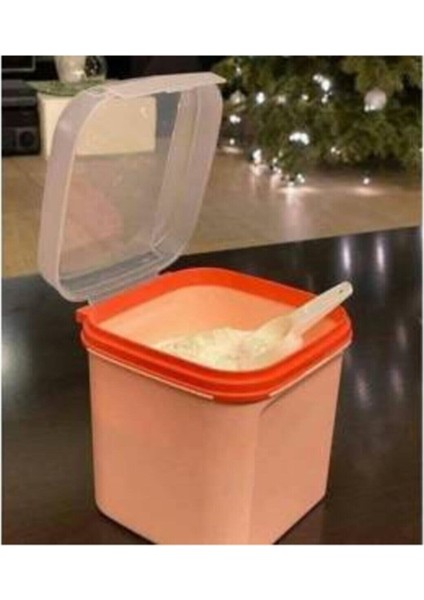 Özel Kare 4litre Kuru Bakliyat Saklama Kabı