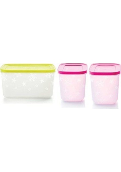 Alaska 3'lü Set - 2.5 Lt ve 2 Adet 1 Lt Saklama Kabı