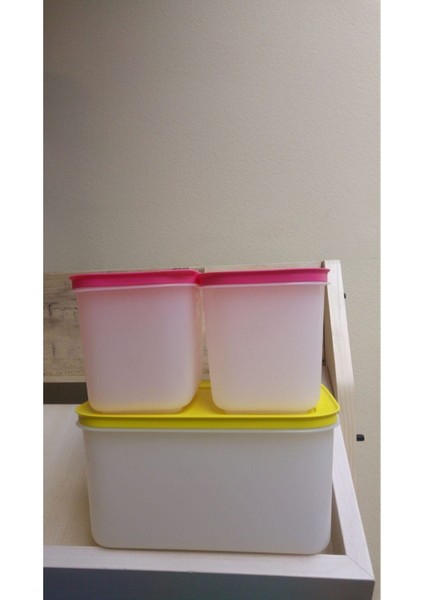 Alaska 3'lü Set - 2.5 Lt ve 2 Adet 1 Lt Saklama Kabı