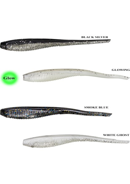 Worm Shad 7,5cm Silikon Yem