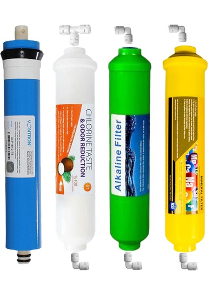 Su Arıtma Filtre Seti 7 Li Çift Karbon Vontron Mineral Alkali fırsatları