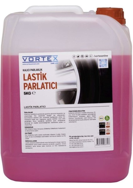 Lastik Parlatıcı Koruyucu ve Siyahlaştırıcı 5kg.