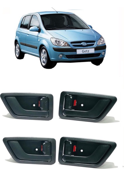 Hyundai Getz Iç Kapı Açma Kolu Takım Halinde Sağ , Sol , Ön , Arka Toplam 4 Adet