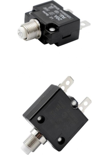 2 Adet 50VDC/ AC125-250V 20 30 Burma Düğmesi Termal (Yurt Dışından)