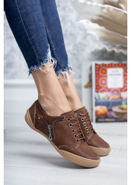 Ortopedik Ped Bağcıklı Taba Ayakkabı fiyatları