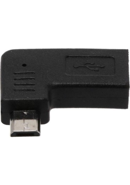 90 Derece Mikro USB Erkek To Tip C Kadın Sağ Açısı Erkek USB Adaptörü Sağ (Yurt Dışından)