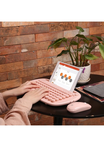 79 Keys Kablosuz Bluetooth Klavye Kompakt Çok Function , Oyun Siyah Beyaz (Yurt Dışından)