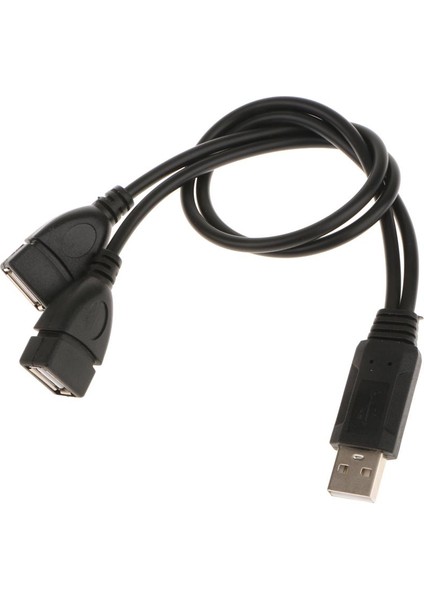 USB 2.0 A 2 Çift USB Fe Y Splitter Hub Adaptör Kablosu (Yurt Dışından)