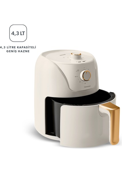 Airfryday 2504H 8 Farklı Programlı Airfryer 4,3 Lt Yağsız Fritöz