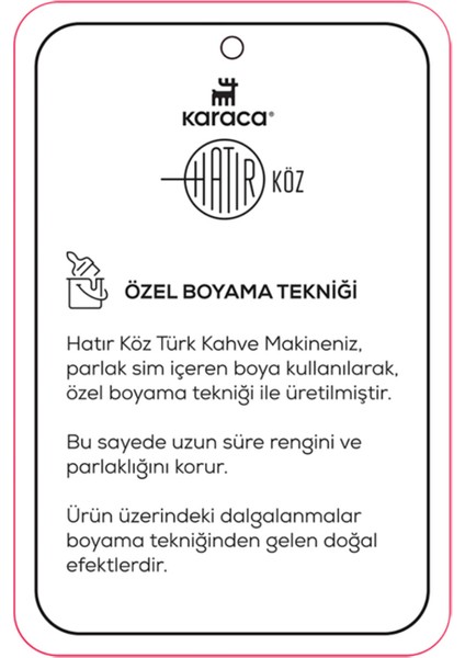 Hatır Köz Türk Kahve Makinesi Rosegold 5 Fincan Kapasiteli Bol Köpüklü