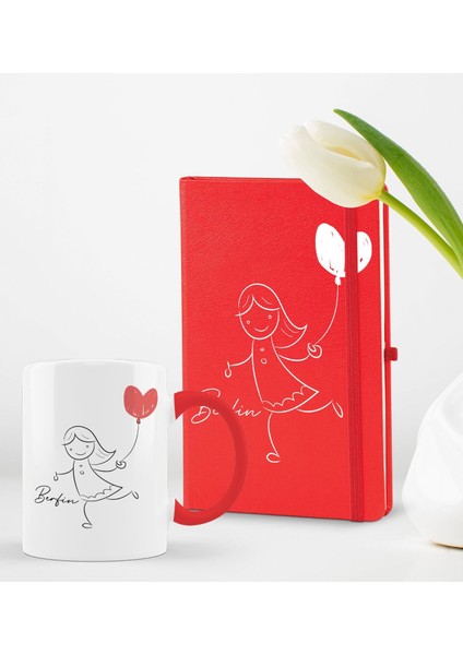 Kişiye Özel Sevgili Temalı 2’li Defter Kupa Hediye Seti, Sevgiliye Hediye, Sevgililer Günü Hediyesi-12