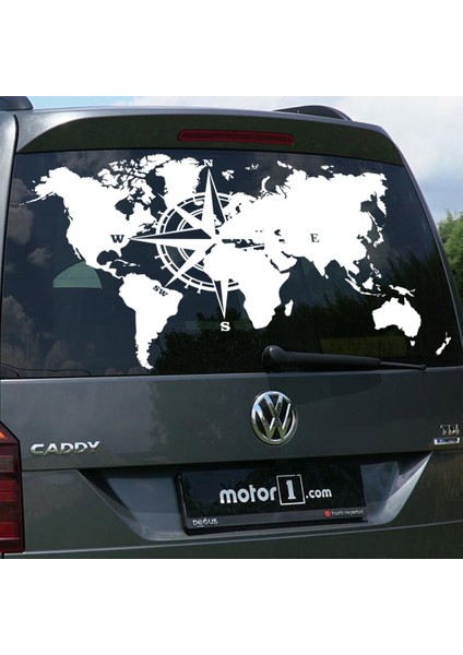 Dünya Pusula Off Road Karavan STICKER-S1787