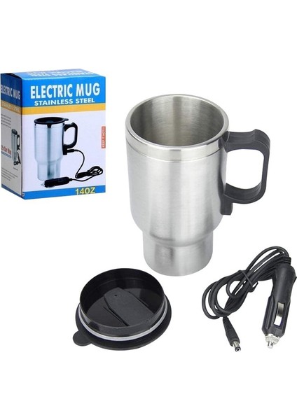 Paslanmaz Çelik 12 Volt Araç Kettle PM-140Z