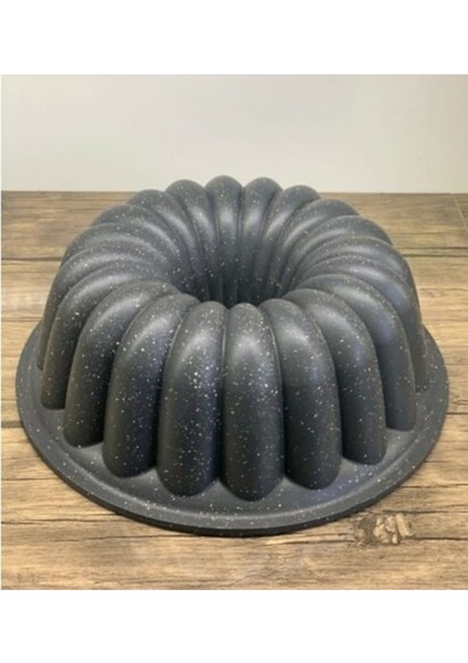 Neptün Gri Granit Döküm Tart Kalıbı Turta Kek Kalıbı 26 cm 912