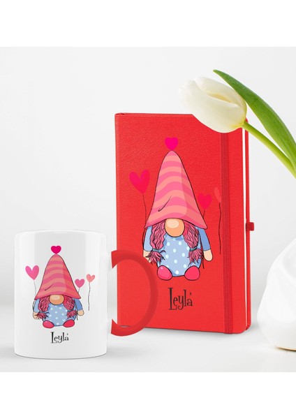 Kişiye Özel Sevgili Temalı 2’li Defter Kupa Hediye Seti, Sevgiliye Hediye, Sevgililer Günü Hediyesi-2