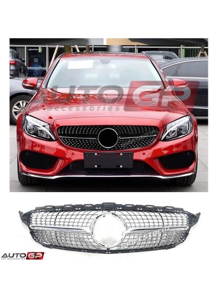Mercedes w205 diamond ön panjur ızgara seti amg 2019+ c serisi