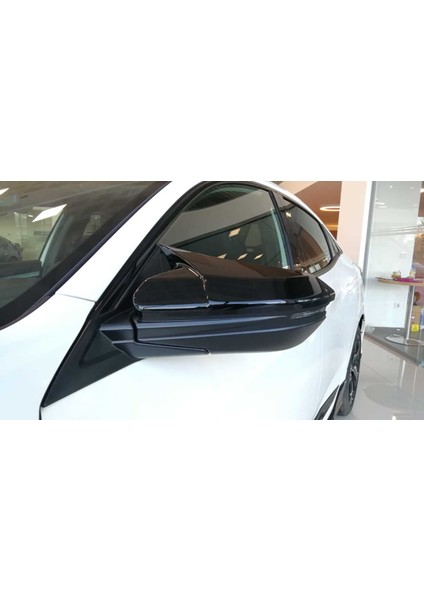 Honda civic fc5 uyumlu ayna kapağı batman yarasa piano black