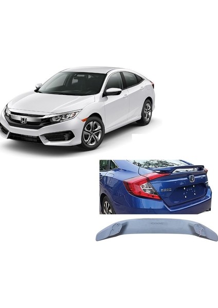 Honda civic fc5 uyumlu bagaj üstü spoiler ışıksız model 2016