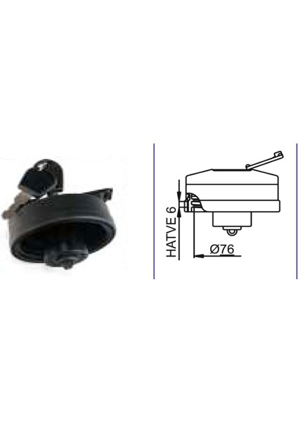 Depo Kapağı Ventilli - Kilitli New Holland Td SERISI/L95 101354