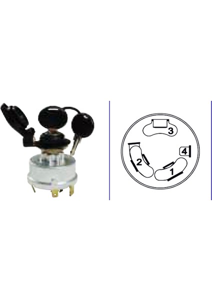 Şifreli Kontak Anahtarı Başak Traktör 52.58.13