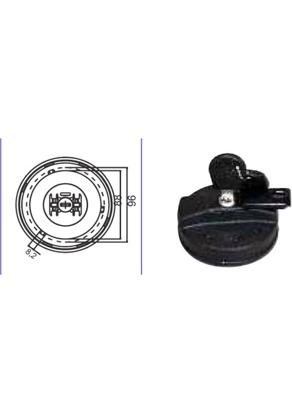 Depo Kapağı Mazot Ventilli-Kilitli-Üç Tırnaklı Renault Kamyon/tır 1990/97 5001832894