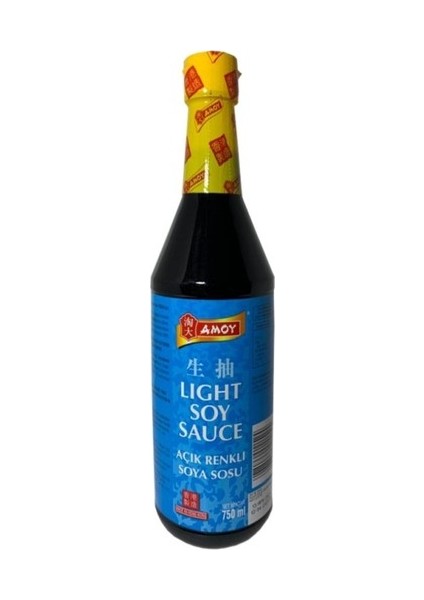 Amoy Açık Renkli Soya Sosu 750 ml Light Soy Sauce